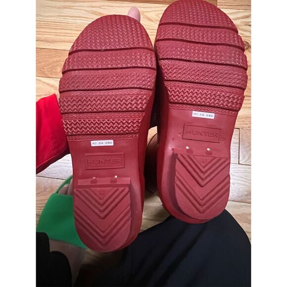 Hunter Original Kids Red Rain Boots Size 3B/4G Boys Knee High - Picture 15 of 16